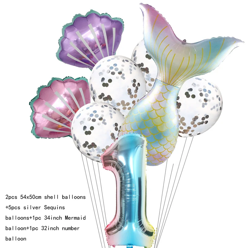 Русалки вечерние поставки мерцающий раскладушка десерт бумажные тарелки и