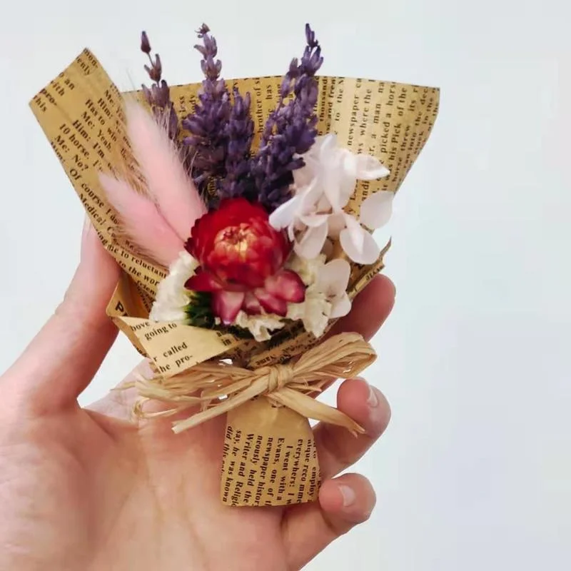 

Natural Dried Flowers Lavender Rose Car Air Freshener Mini Lavender Bouquet Car Accessories Interior Aromatherapy Ornament Gift