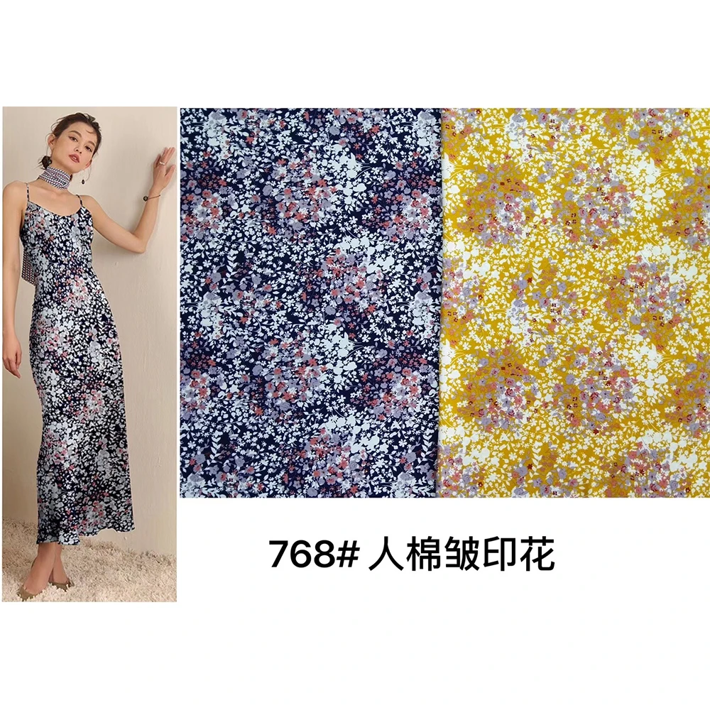 Ткань с цветочным принтом для лета ткань из искусственного шелка 100% распродажа |