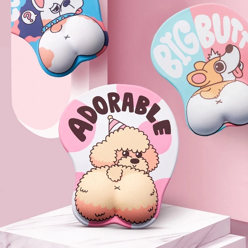 Эргономичный коврик для мыши с поддержкой запястья мягкий силиконовый гелевый