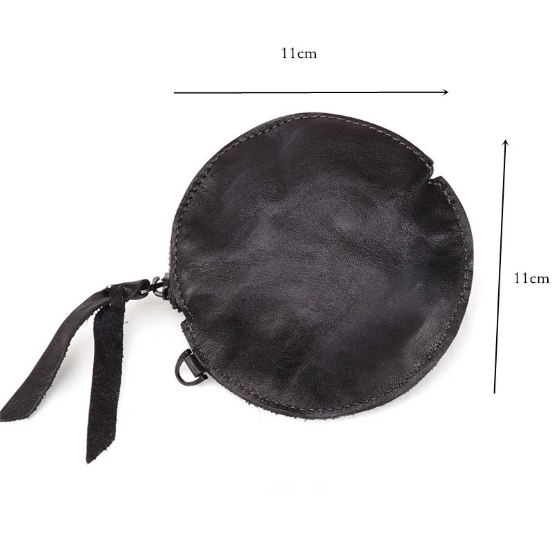 LEACOOL 100% натуральная кожа кошелек для монет Винтажный дизайн Индивидуальный