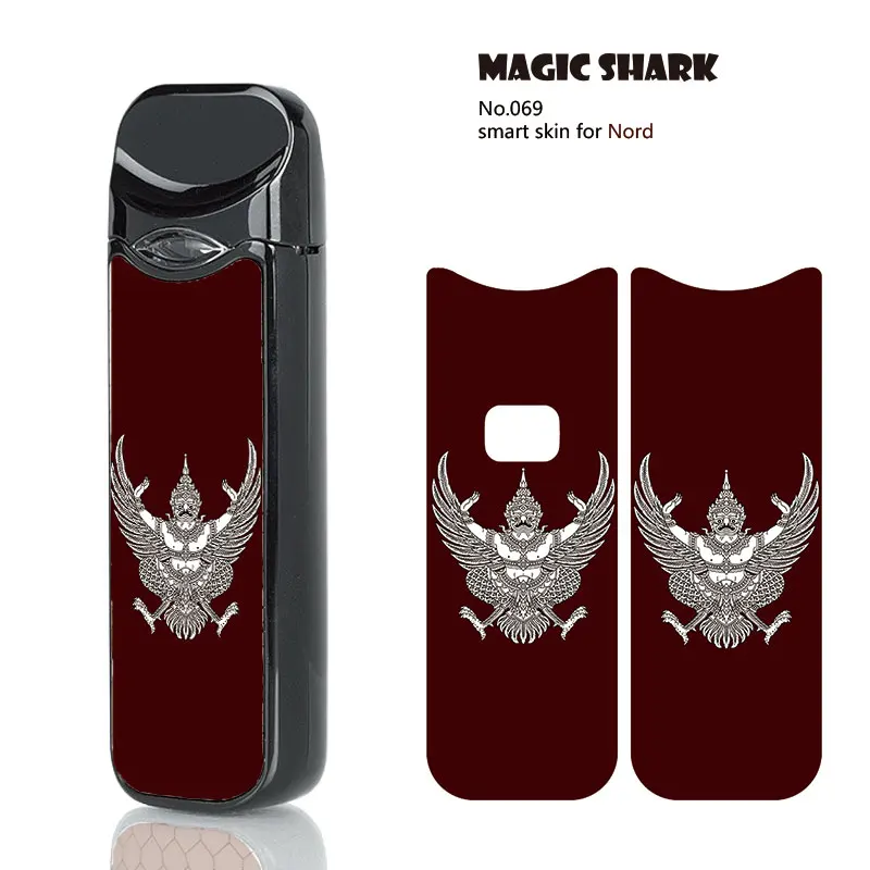 

Magic Shark Buddha Statue Eagle PVC Sticker Wraps Film for Smok Nord Case Cover for Smok Film