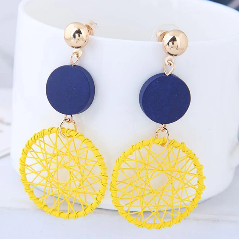 2020 модные роскошные простые большие круглые серьги женские Модные полые