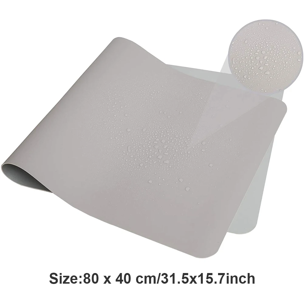 

Portable Home Office Game MousePad Resting Surface Protective Dining Desk Writing Mat Easy Clean PU Leather Desk Mat Laptop Pad