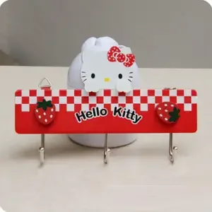 TAKARA TOMY креативный Крючок для ванной из прочной вискозы с милым мультяшным Hello Kitty настенный тип бесшовный свободный Дырокол