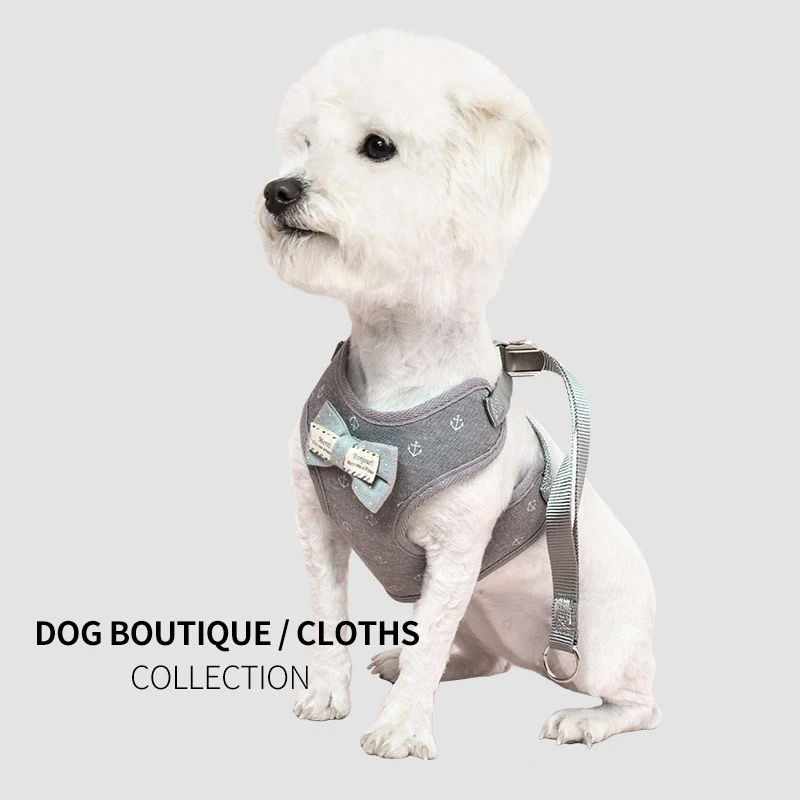 

New Dog Harness Adjustable Vest Walking Supplies Soft Breathable Pet Accessories for Chihuahua Pug Small Puppy Dog Lead