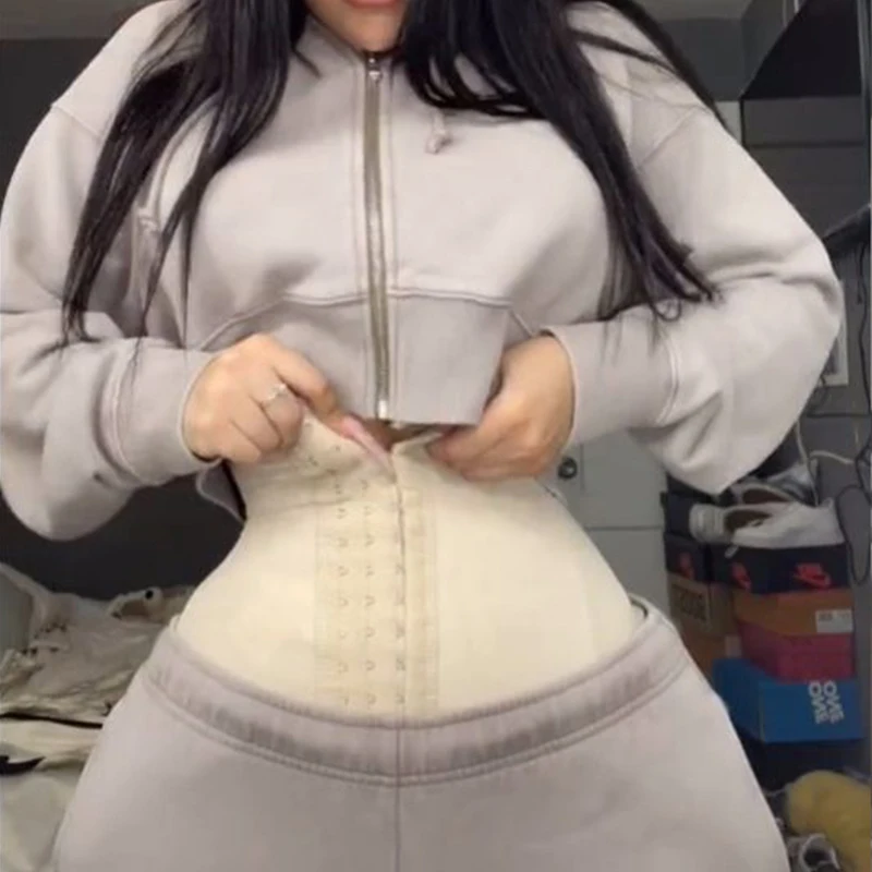 SEXY Gothic Underbust Corset and Waist cincher Bustiers Top Workout Shape Body Belt Plus size Lingerie