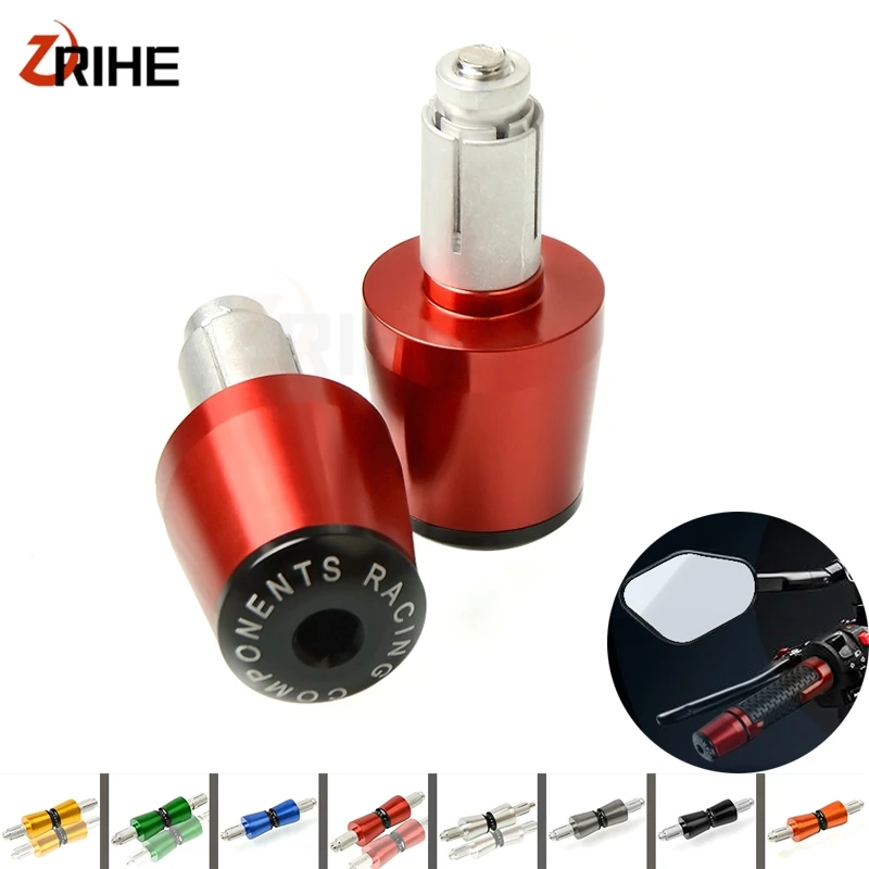 1 пара 7/8 &quot22 мм Универсальный руль мотоцикла рукоятки Грипсы бар крышка концевые