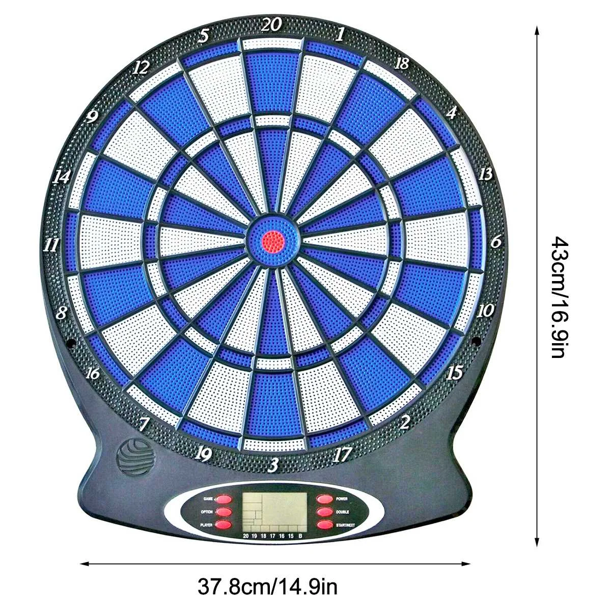

Electronic Dartboard Darts Game Set Automatic Scoring Dart Plate Board Sound Prompt 6 Darts + 18 Tips 8 Games 159 Variations