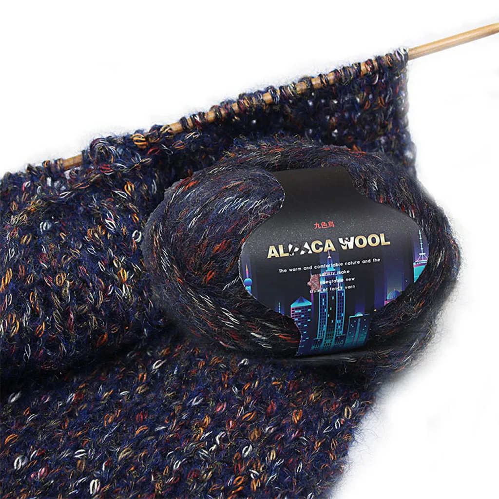 Красочные Alpacawool ручной вязки пальто свитер шарф линии из толстой шерсти инновационные и удобные товары для дома