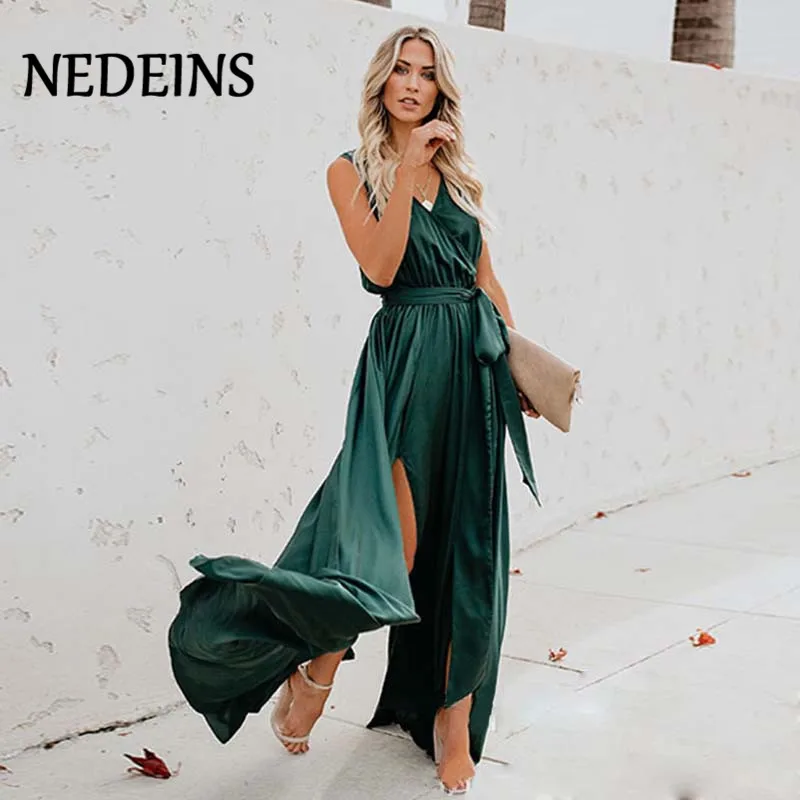 NEDEINS женское Бохо пляжное летнее платье размера плюс платья для женщин в