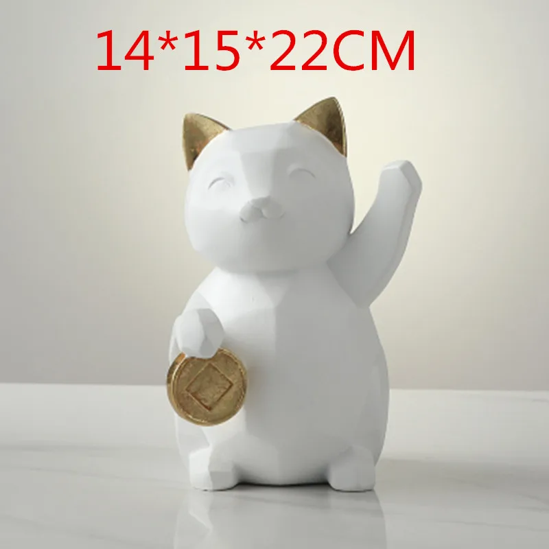 

Fortune Cat Creative Nordic Lucky Cat Living Room Decoration Porch Shop Cashier Decoration Opening Gift Gift M2306