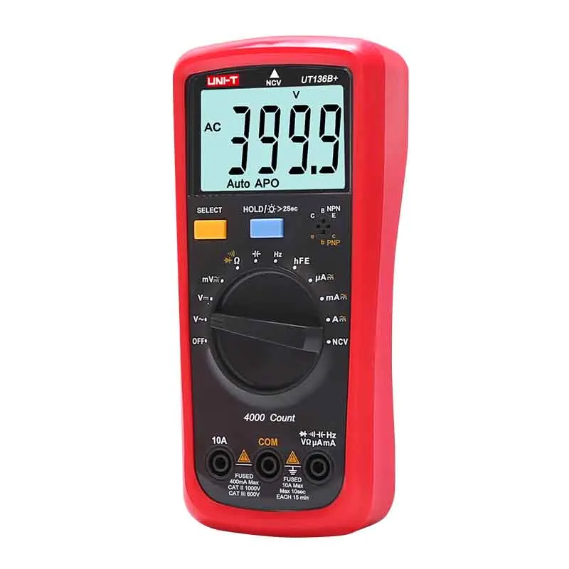 UT 136B + цифровой мультиметр 1000 В/10 А переменного/постоянного тока большой ЖК