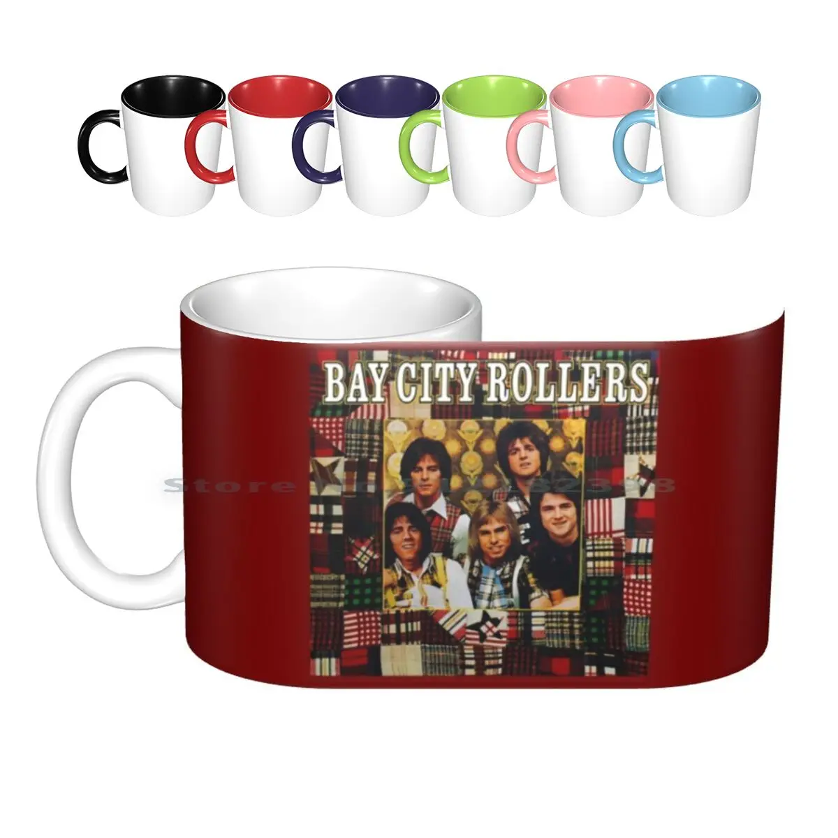 

Керамические кружки с роликами Bay City, кофейные чашки, кружка для молока, чая, роллеры для отдыха в городе, поп 1970s 70s, для мальчиков, для суббота...
