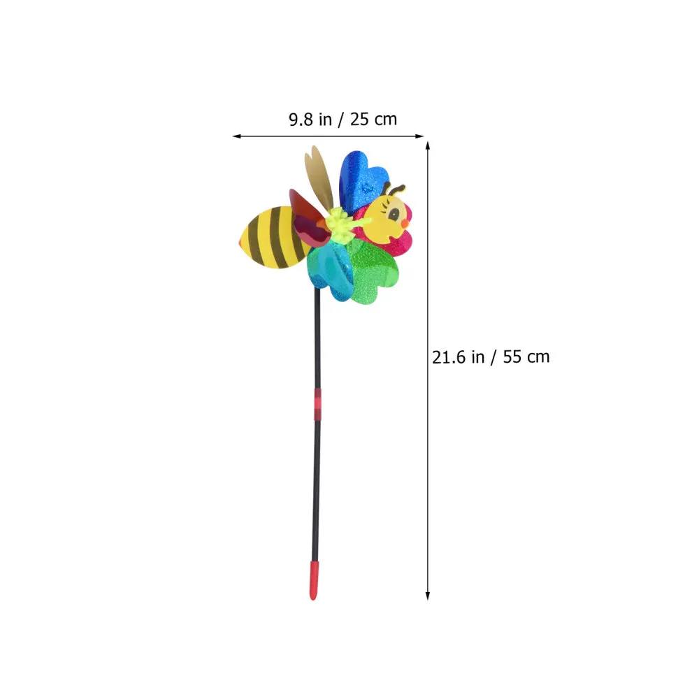 

3pcs Cartoon Windmill Adornments Decorative Windmill Toys for Kids (Colorful)
