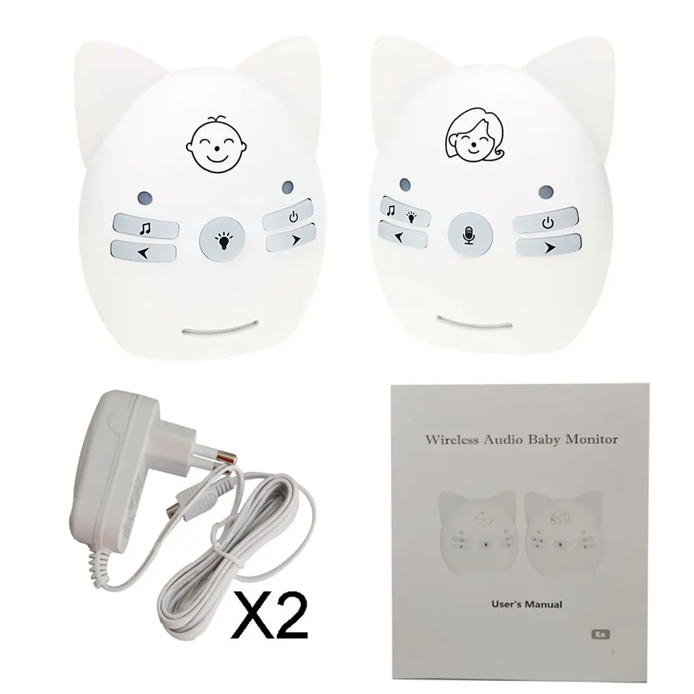 

V20 2.4GHz Wireless baby cry detector Portable Digital Audio Baby Monitor Sensitive Transmission Two Way Talk Crystal Clear Cry