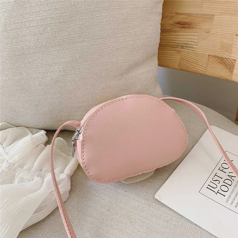 Новые детские сумки для девочек в форме кожи сумка через плечо на молнии с милым