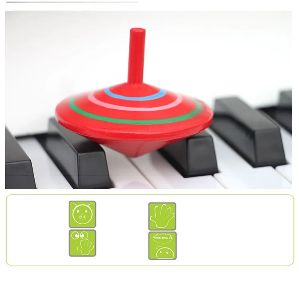 Новинка деревянный Красочные прядильный механизм детские деревянные вечерние