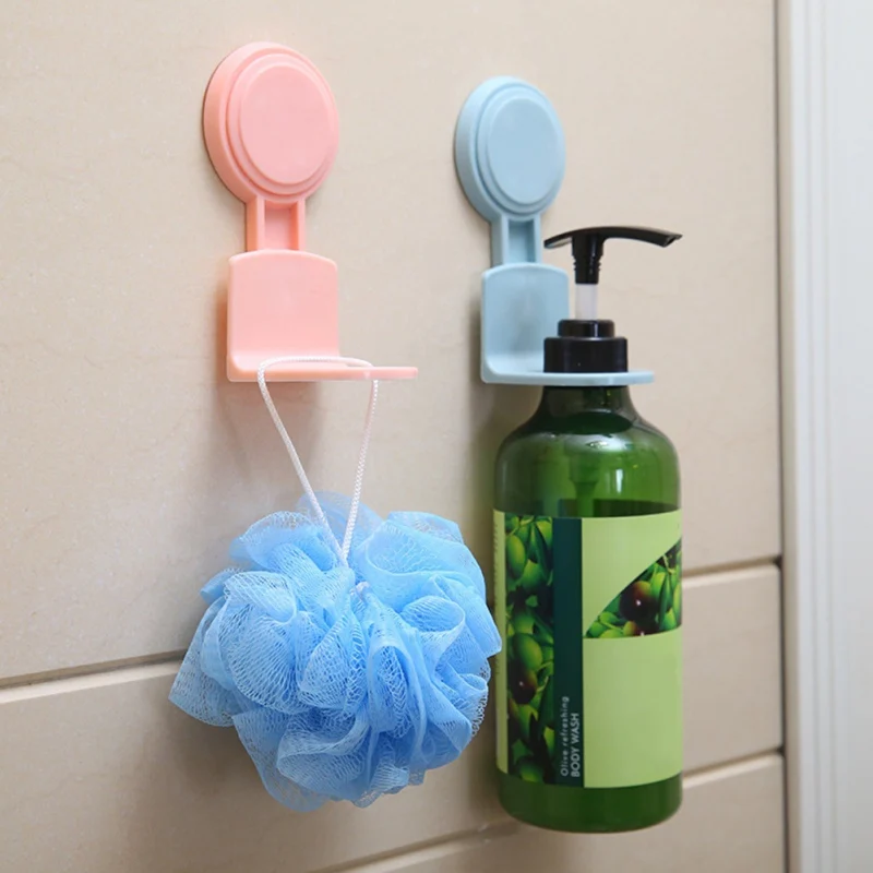 Настенный держатель для бутылки с гелем душа АБС пластик самоклеящийся Крючок