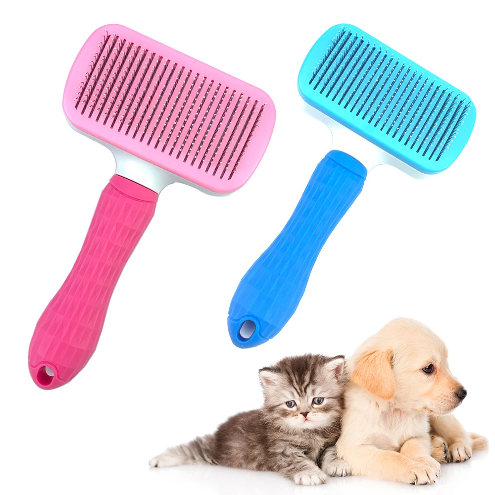 

Non-slip Pet Dog Hair Removal Combs Cats Fur Cleaning Brush Pet Beauty Grooming Tool