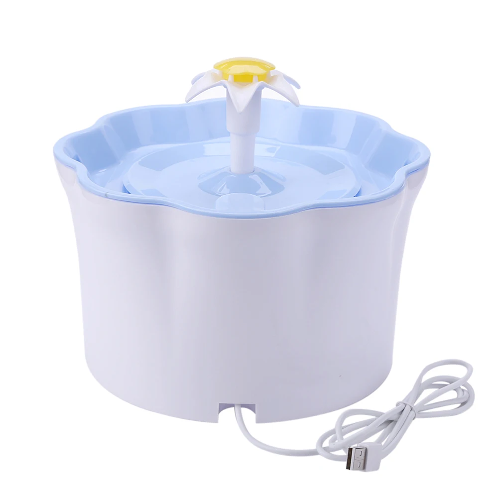 2.4L автоматический фонтан для воды домашних животных кошек светодиодный