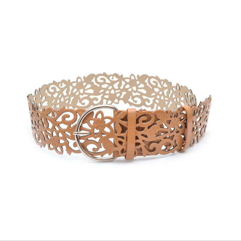 

New Arrivals Ultra Wide Women's Cummerbund Female Fashion Cutout Flower Belt Strap Decoration Wide Belt Women
