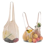 Многоразовые продуктовые сумки, хлопковая сетка для экологического рынка, Сетчатая Сумка-тоут, Женская подвесная сумка для овощей, для дома