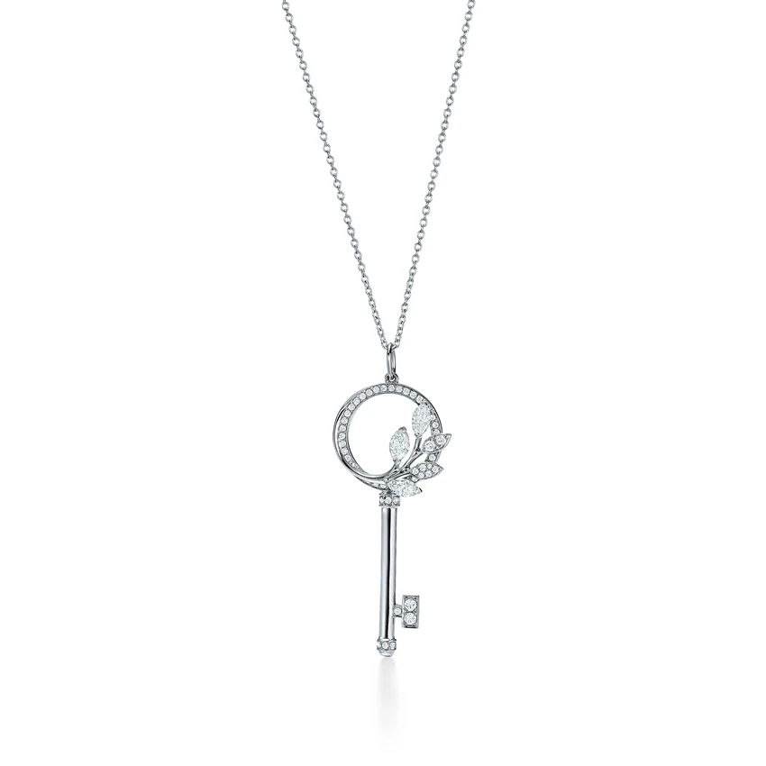 

Ms S92 sterling silver 2021 latest luxury fashion key pendant necklace