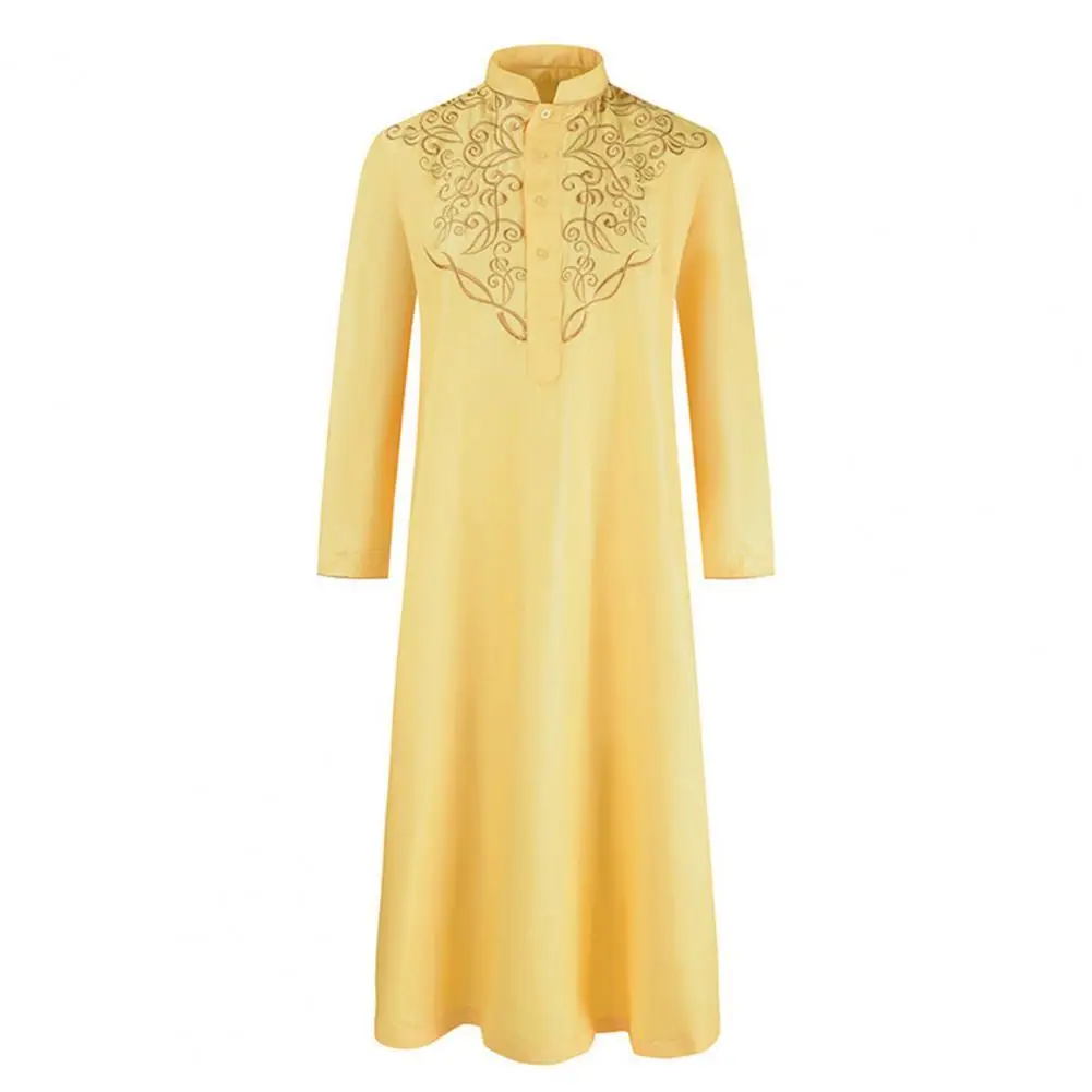 

Куртка Caftan мужская с вышивкой, модная свободная одежда с воротником-стойкой и длинными рукавами