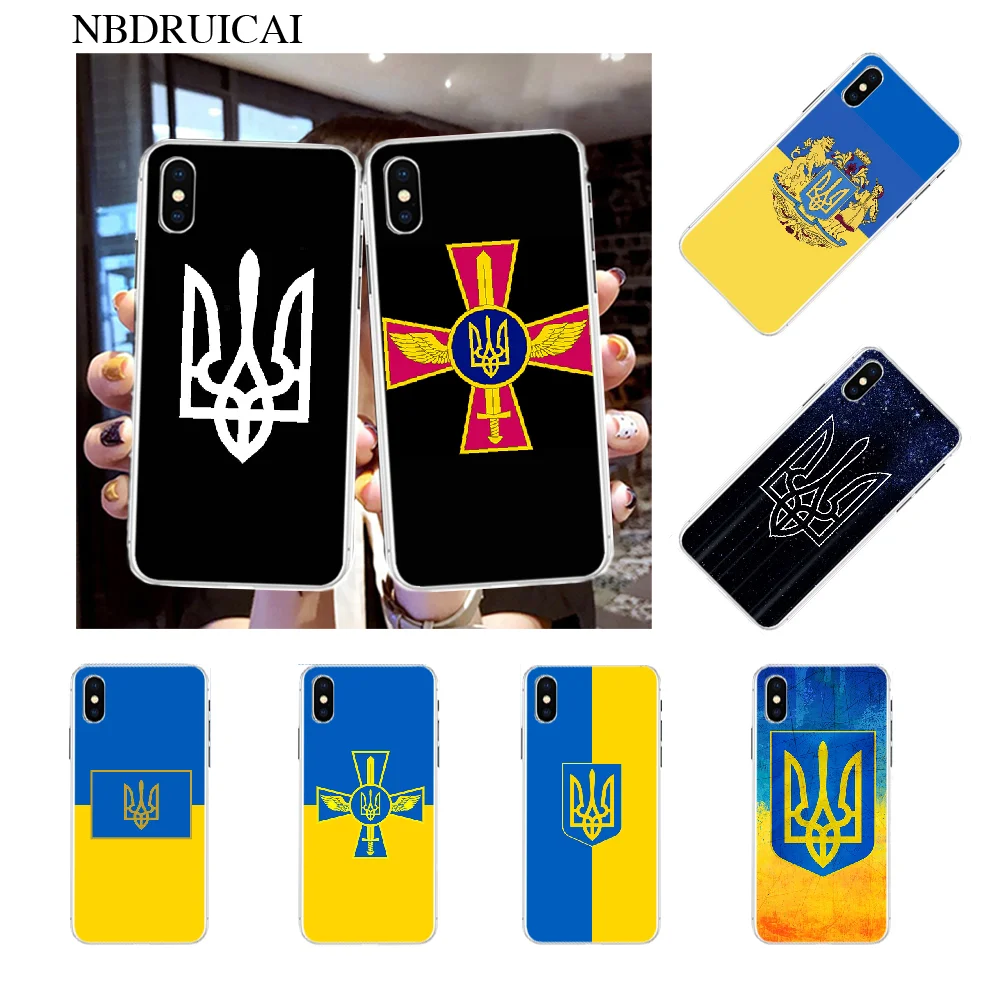 NBDRUICAI чехол с украинским флагом черный мягкий для телефона iPhone 11 pro XS MAX 8 7 6 6S Plus X 5S
