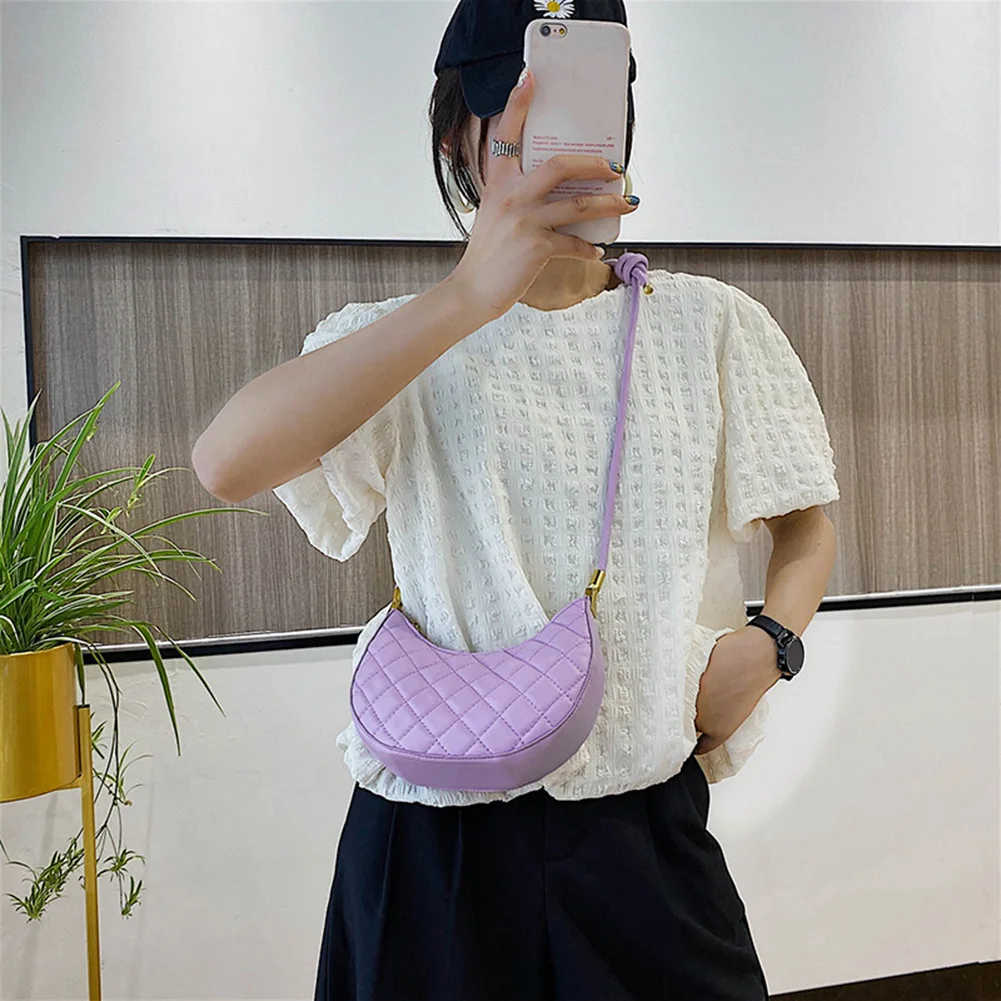 Модные сумки хобо из искусственной кожи для женщин однотонные через плечо с