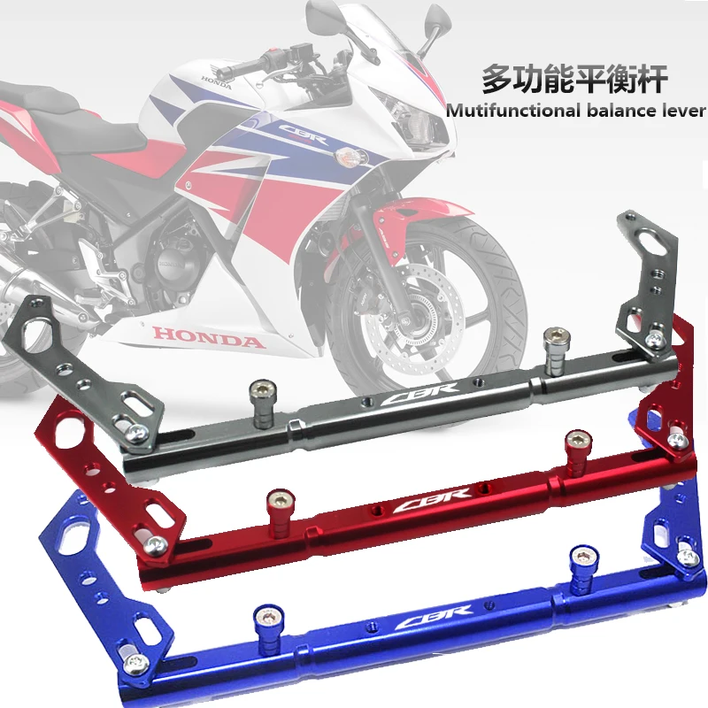 

Motorcycle aluminum balance bar Mobile phone stand cross bar lever For Honda CBR300R CBR 300R CBR500R CBR 500R