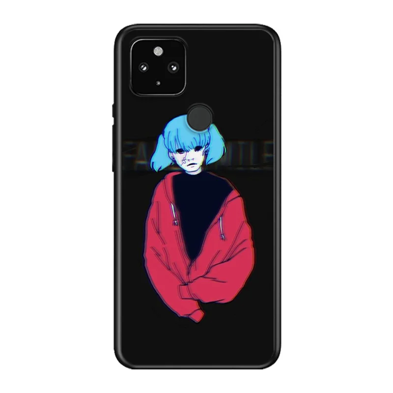 

Sally Face Game Soft TPU Silicone Black Cover For Google Pixel 5 4A 5G 4 XL Phone Case
