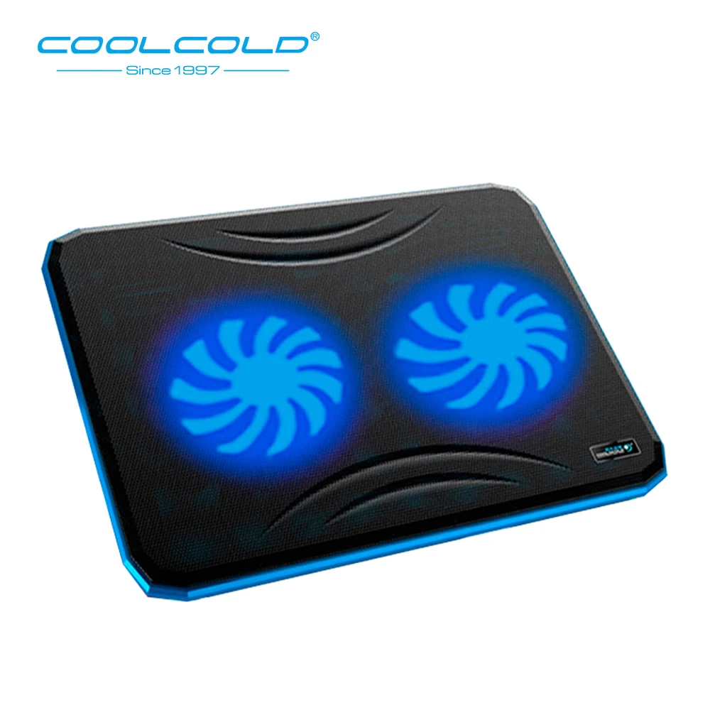 Охлаждающая подставка COOLCOLD для ноутбука с USB-портами и 2 вентиляторами