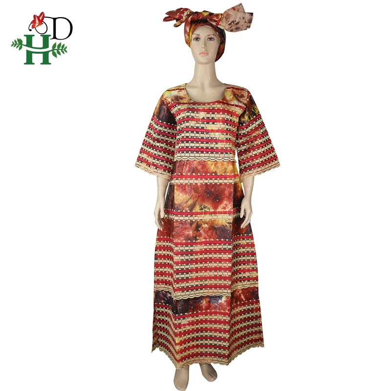 H & D африканские платья для женщин 2021 Новая африканская традиционная одежда базин