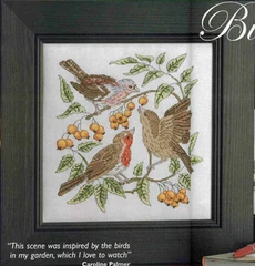 MT Col150-5 животное [птица и ягоды фрукты] Элегантный точный Набор для вышивки крестиком