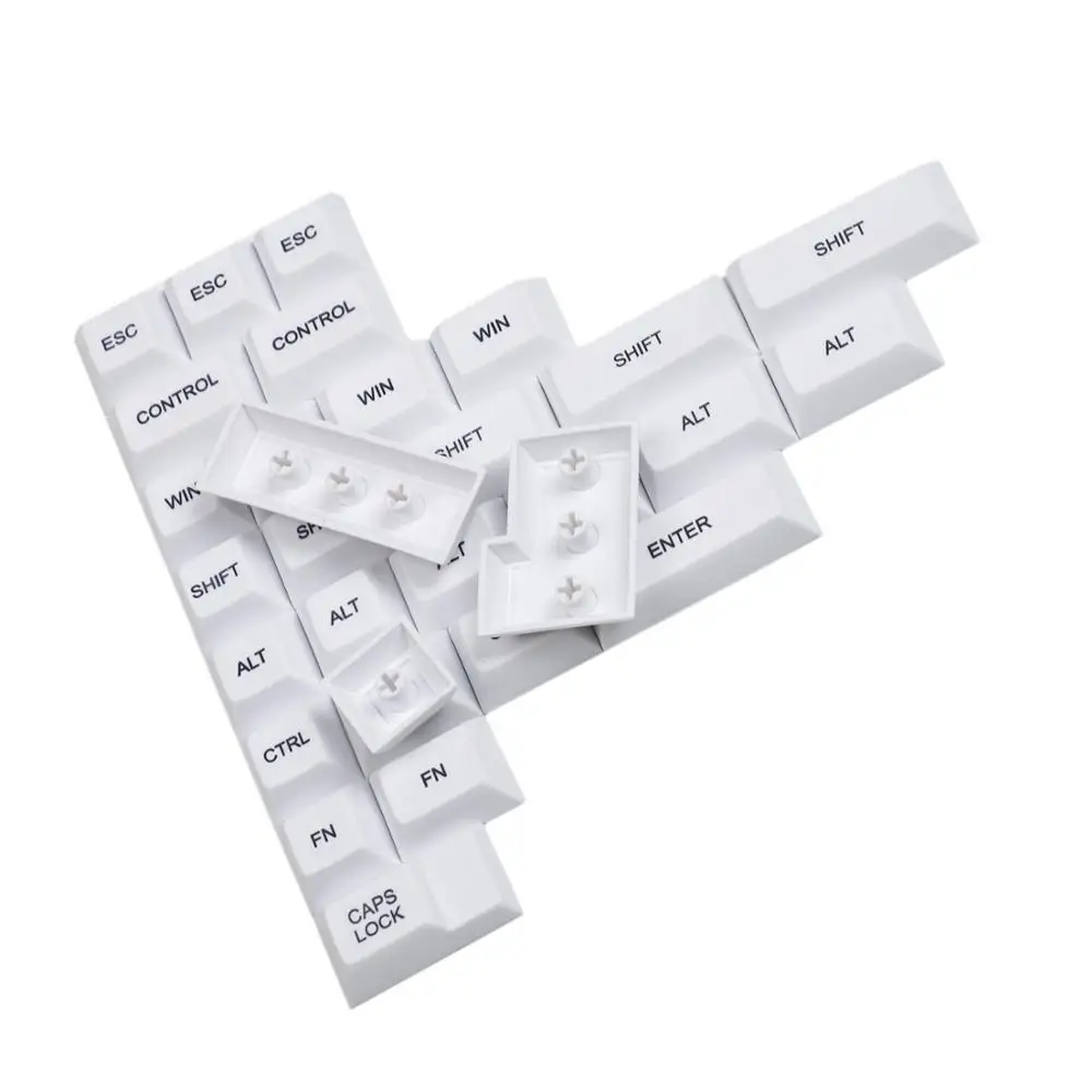 DSA профиль PBT CMYK RGB белый модификаторы 30 клавиш краситель Sub пустые колпачки для Cherry MX механическая клавиатура