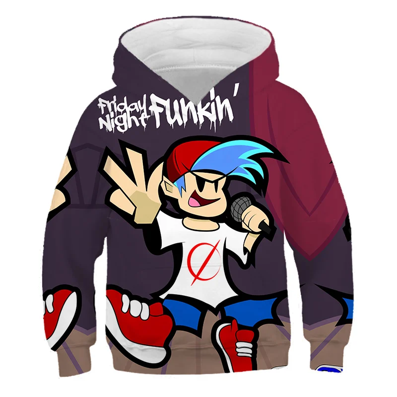 

Friday Night FunkinBoys and Girls Hoodie fashion Game Sweatshirt Autumn clothes boy jogging hoodie Anime clothes