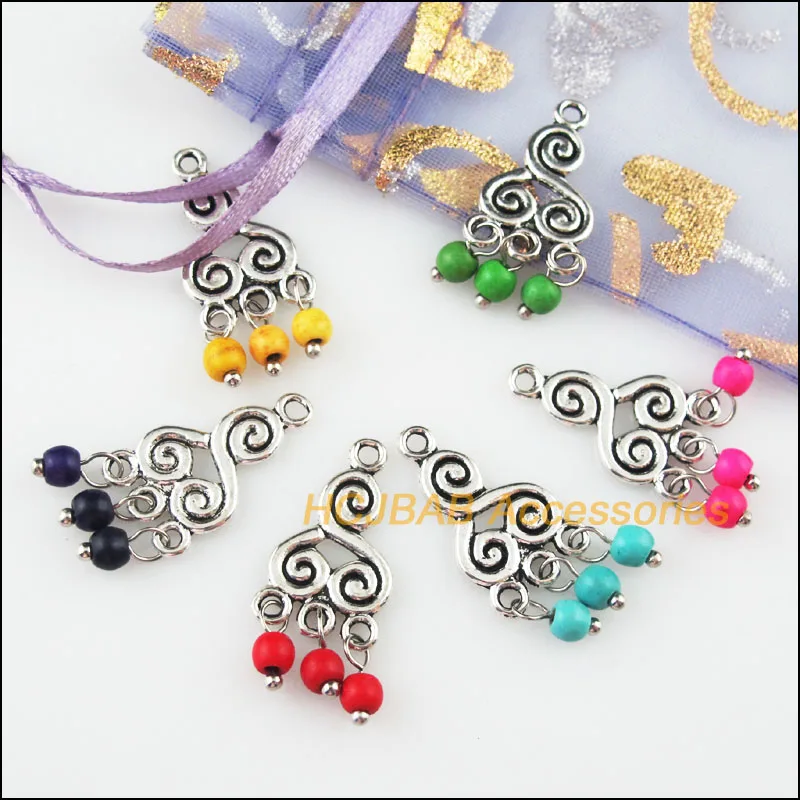 Модные 12 новый китайский узел очаровательные кисточки Тибетский серебристый