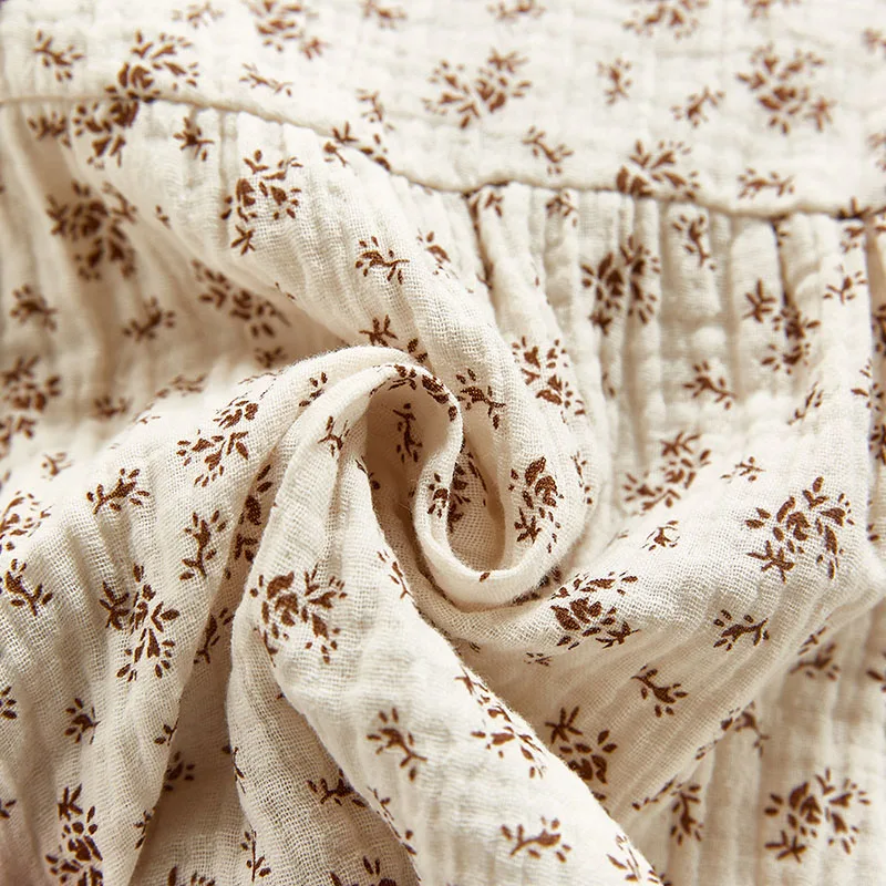 Милый комбинезон из хлопка и льна с длинным рукавом Цельный Наряд в Корейском