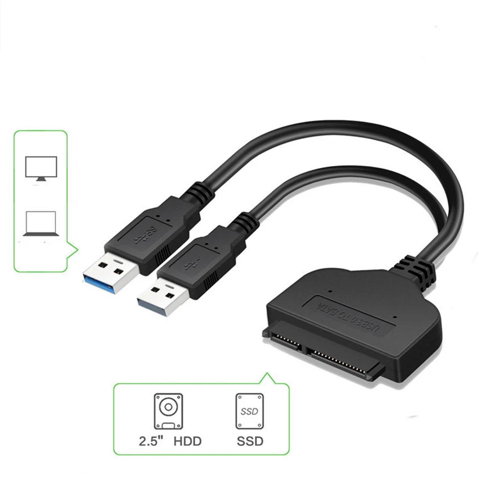 SATA Cable Adapter 2.5 inch HDD ide sataB 3.0 External Hard Drive Cables SSD Connector Laptop 22 Pin Sata III |