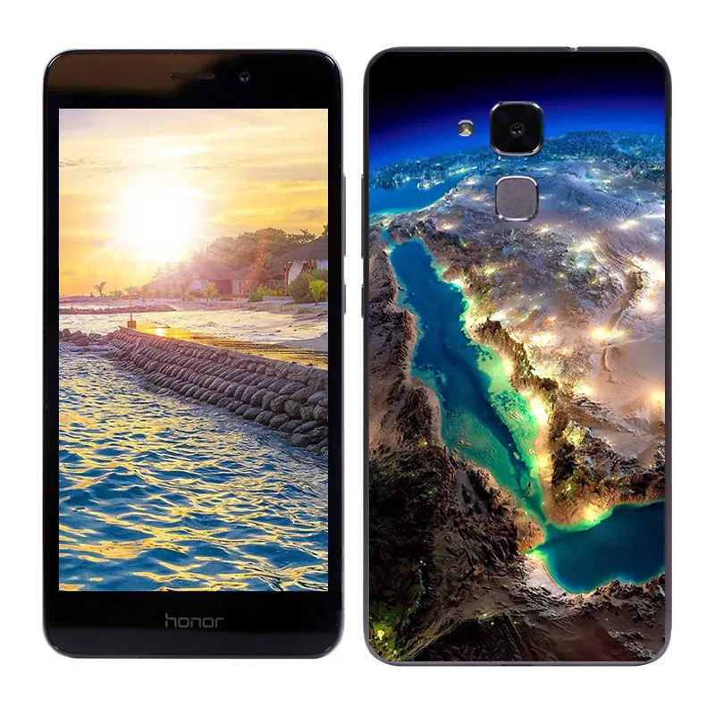 Чехлы для Huawei Honor 5C /Honor 7 Lite мягкий силиконовый чехол накладка с рисунком на тему
