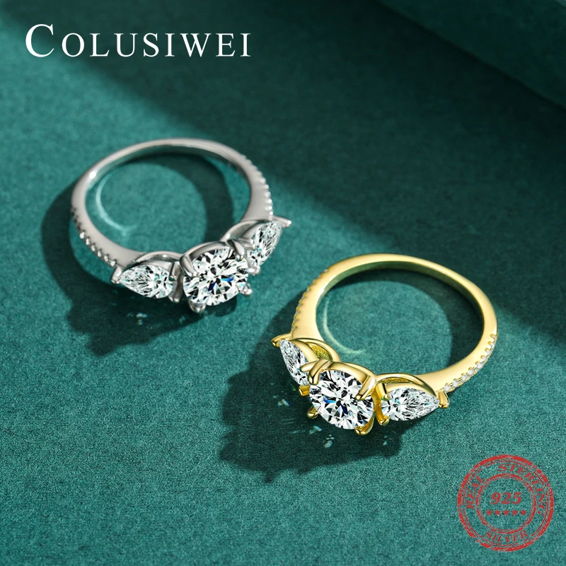 Женское кольцо из серебра 925 пробы с искусственным бриллиантом | Украшения и