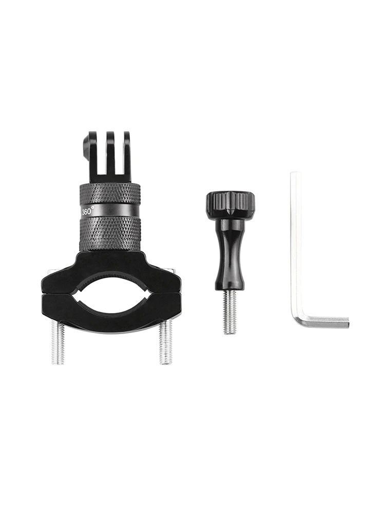 

Newest Bicycle Motorcycle Handlebar Aluminum Clip Bracket Holder Suitable for Osmo Action/ for GoPro Hero 5 6 7 8 Sports Camera