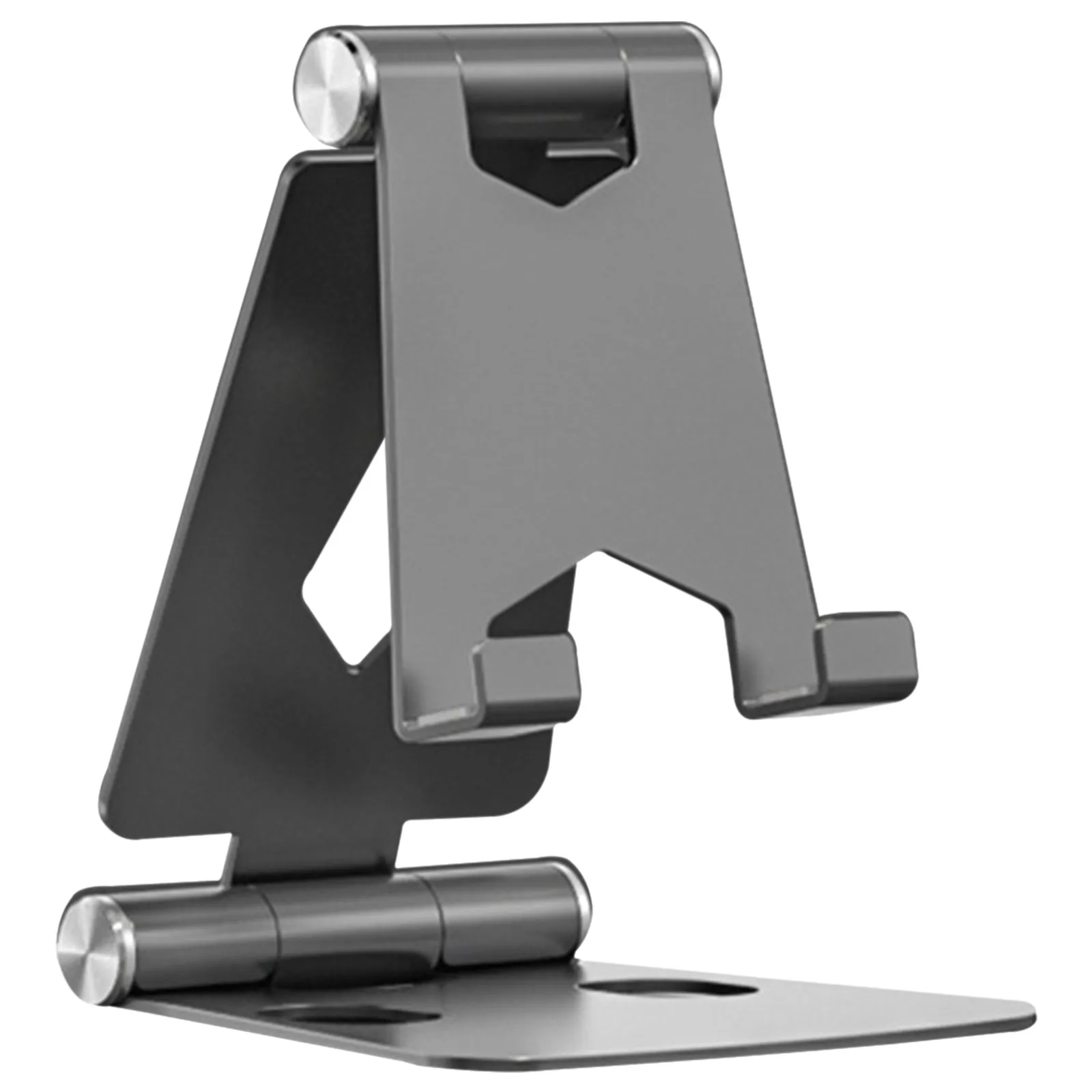 

Aluminum Alloy Desktop Phone Stand Foldable Adjustable Mobile Smartphone Rack For Video Portable Office Phones Support