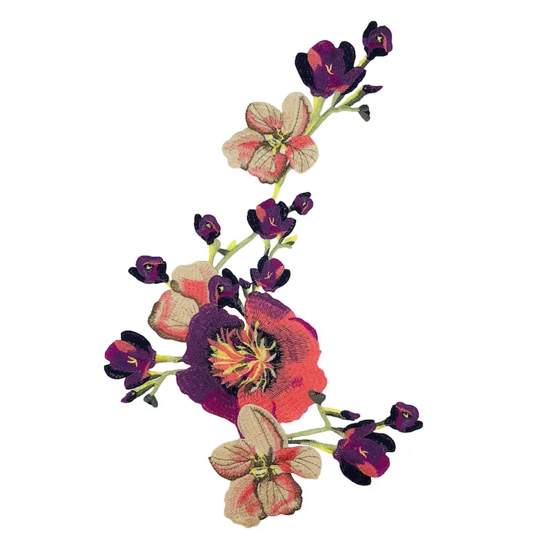 1 шт. большие цветочные аппликации для вышивания нашивки пришивания украшение