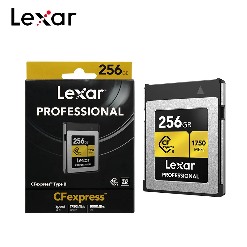 

100% Original Lexar Professional CFexpress Type B Card 256GB 128GB Up to 1750MB/S 64GB Memory CF Card For Camera