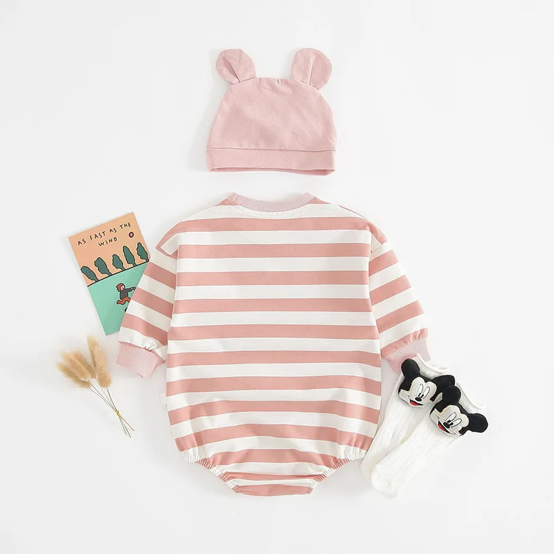 Детский комбинезон с длинным рукавом и шапкой | Детская одежда обувь