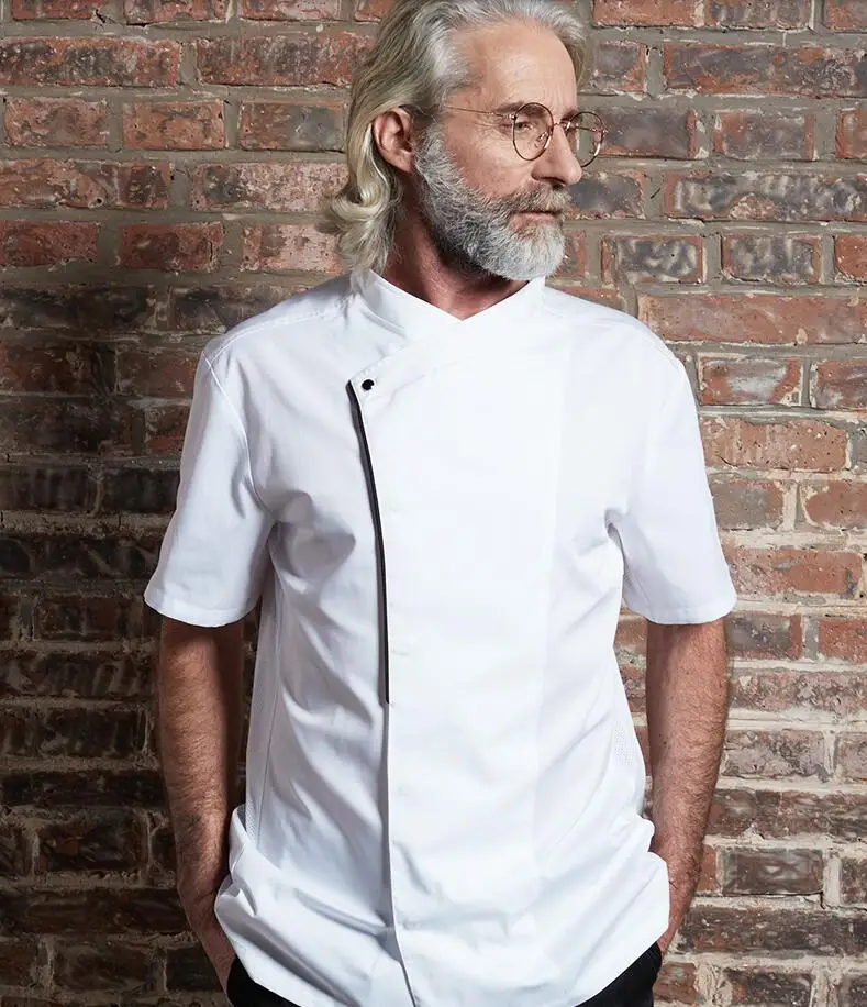 Костюм повара унисекс куртка шеф для ресторана модная форма одежда летняя и