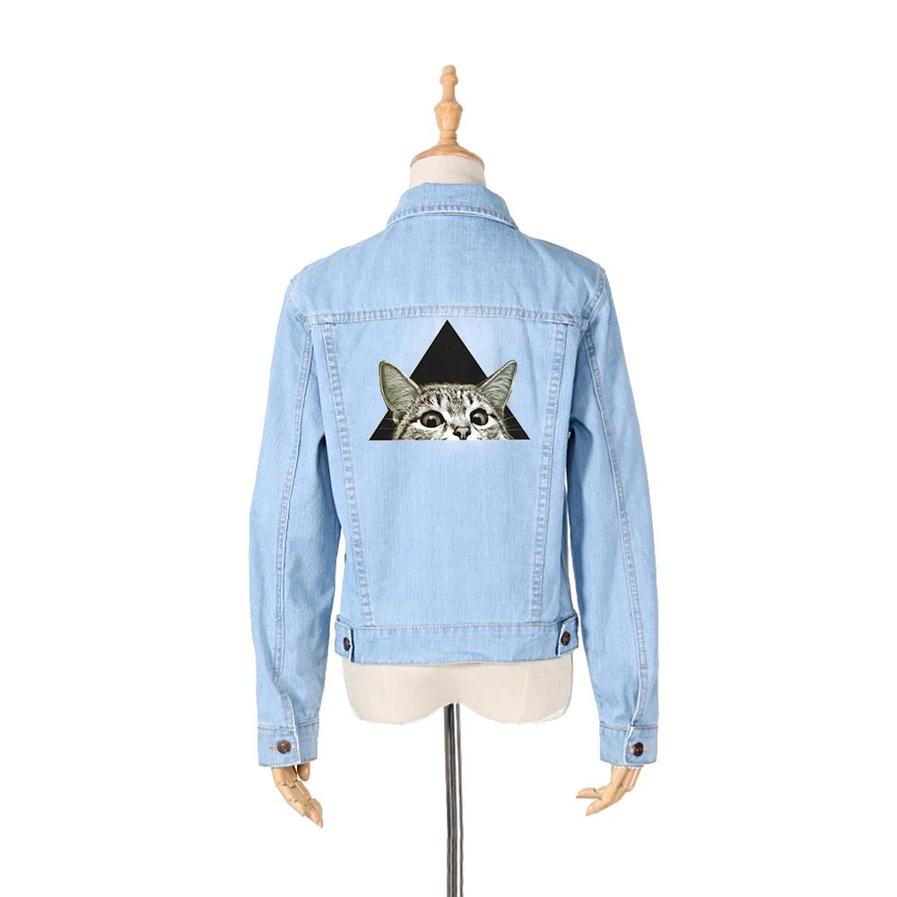 Рекламная акция, наклейки для котов с теплопередачей, наклейки для топов, домашние, для глажки одежды, сделай сам, украшение, аппликация, нашивка для пальто